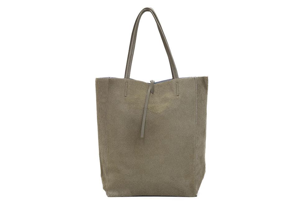 Dove Grey Calf Hair Tote Bag | Italian Style | Buy Online